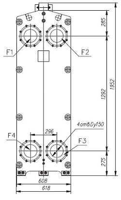 Габаритный чертёж ТПлР S75 IS.02.