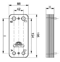 Габаритный чертёж Zilmet ZB 200
