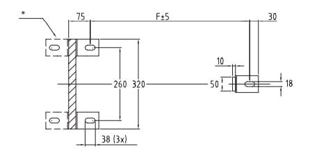 Чертёж теплообменника Danfoss XGC-L013L вид сверху