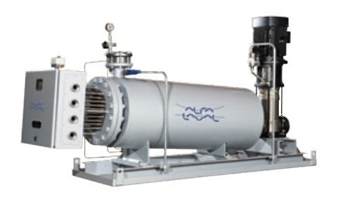 Схема кожухотрубного теплообменника Alfa Laval Aalborg EH-S 30